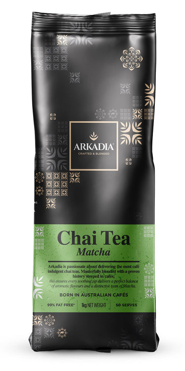 old packaging of chai matcha